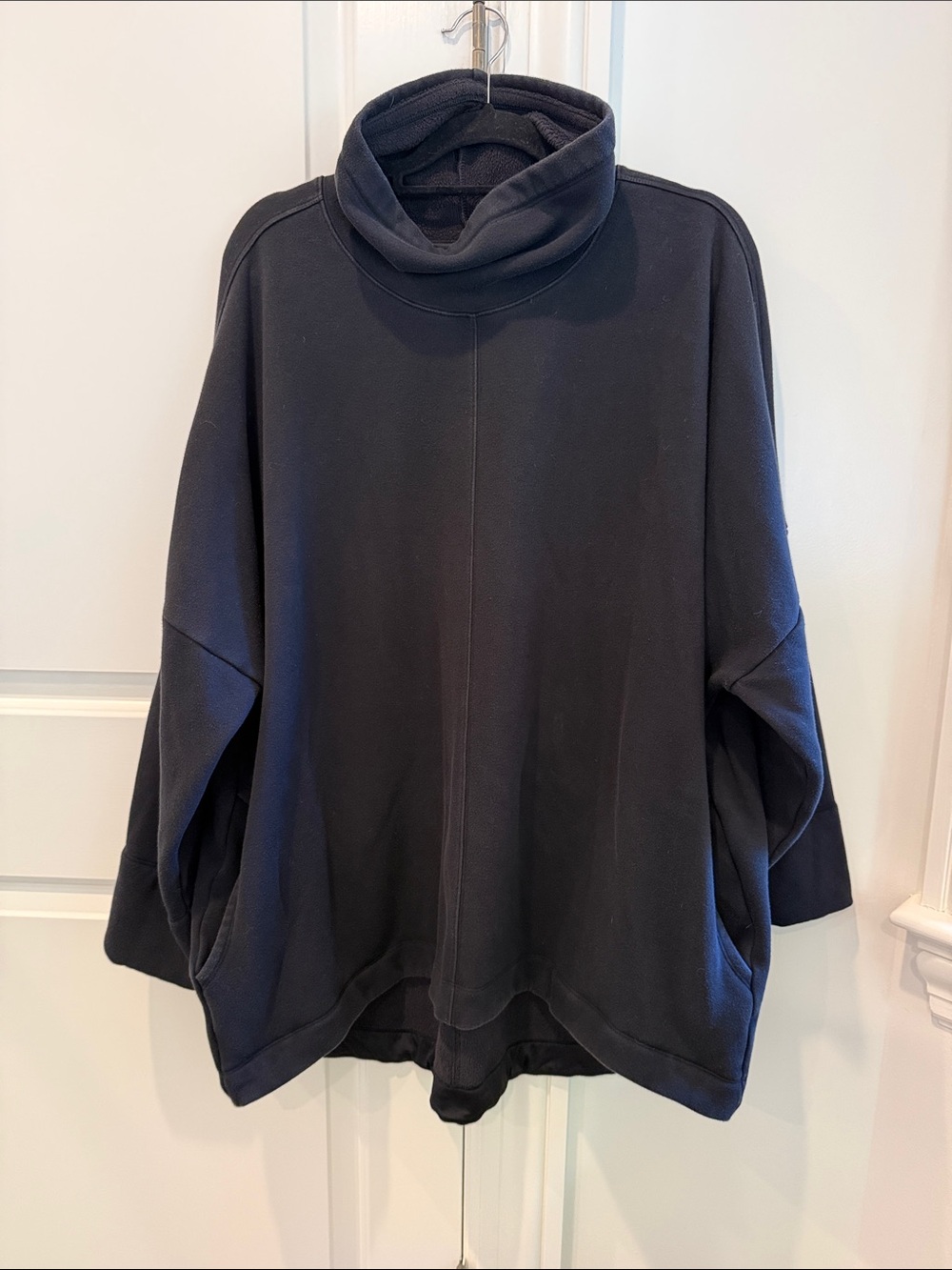 Athleta Black Cozy Karma Funnel Neck Sweatshirt Size 2X